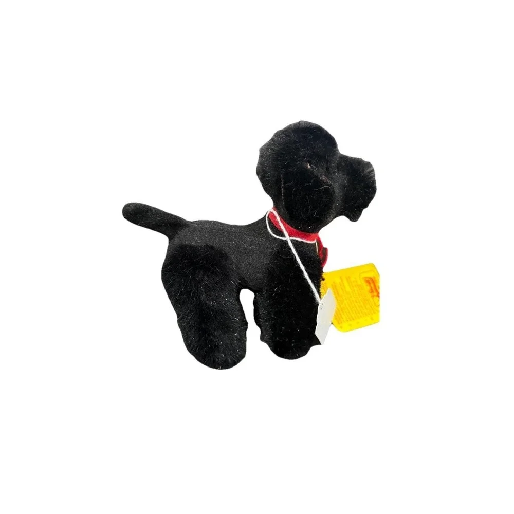 Steiff Mini Black Poodle‎ w/tag And Mini Pekingese Dog Pet Toy Plush